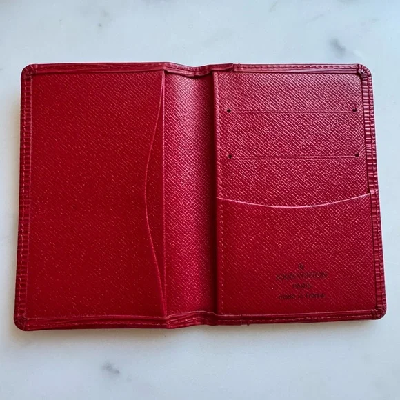 LOUIS VUITTON Epi Red Business Card Holder Card Case - Picture 4 of 9